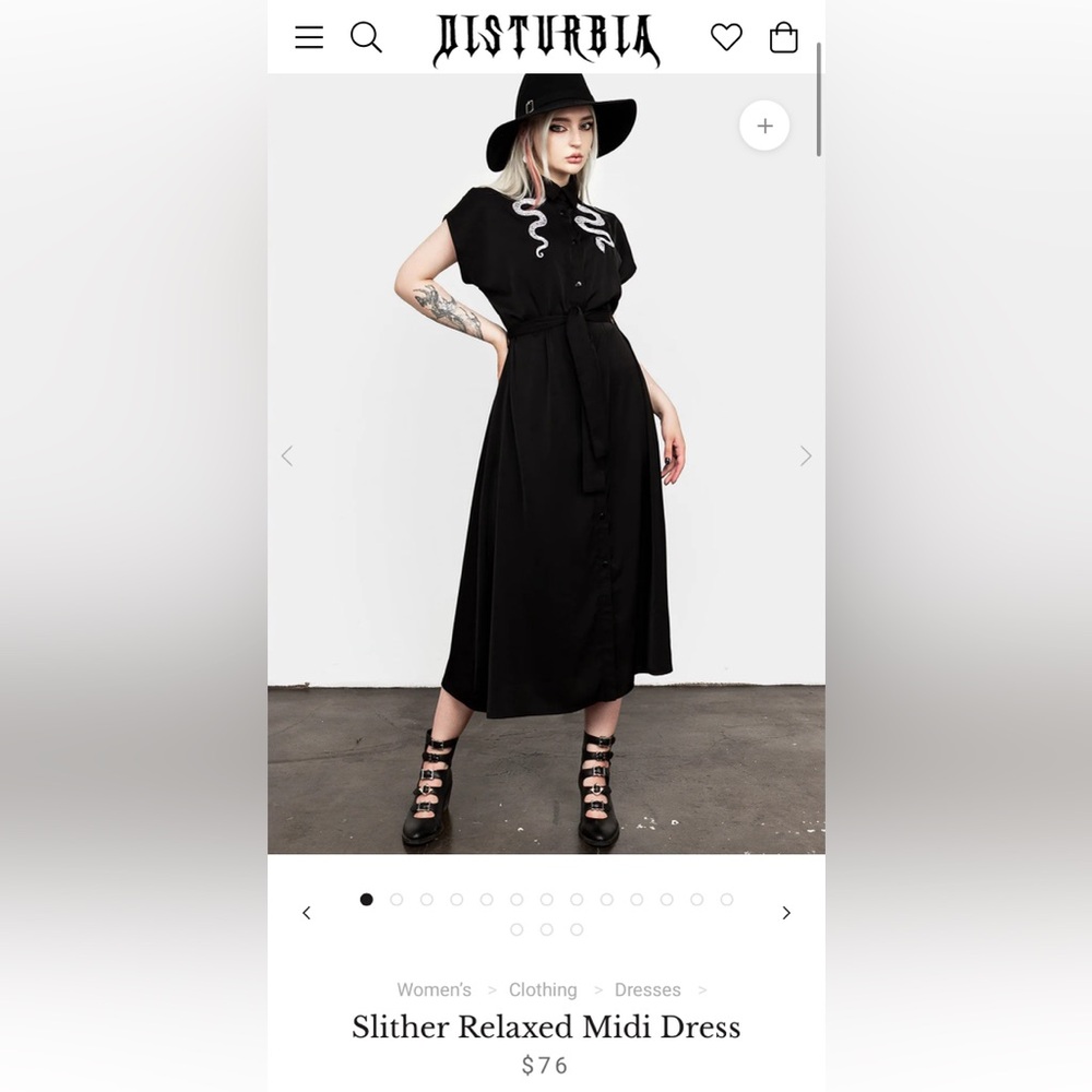 Disturbia slither midi dress US size 12